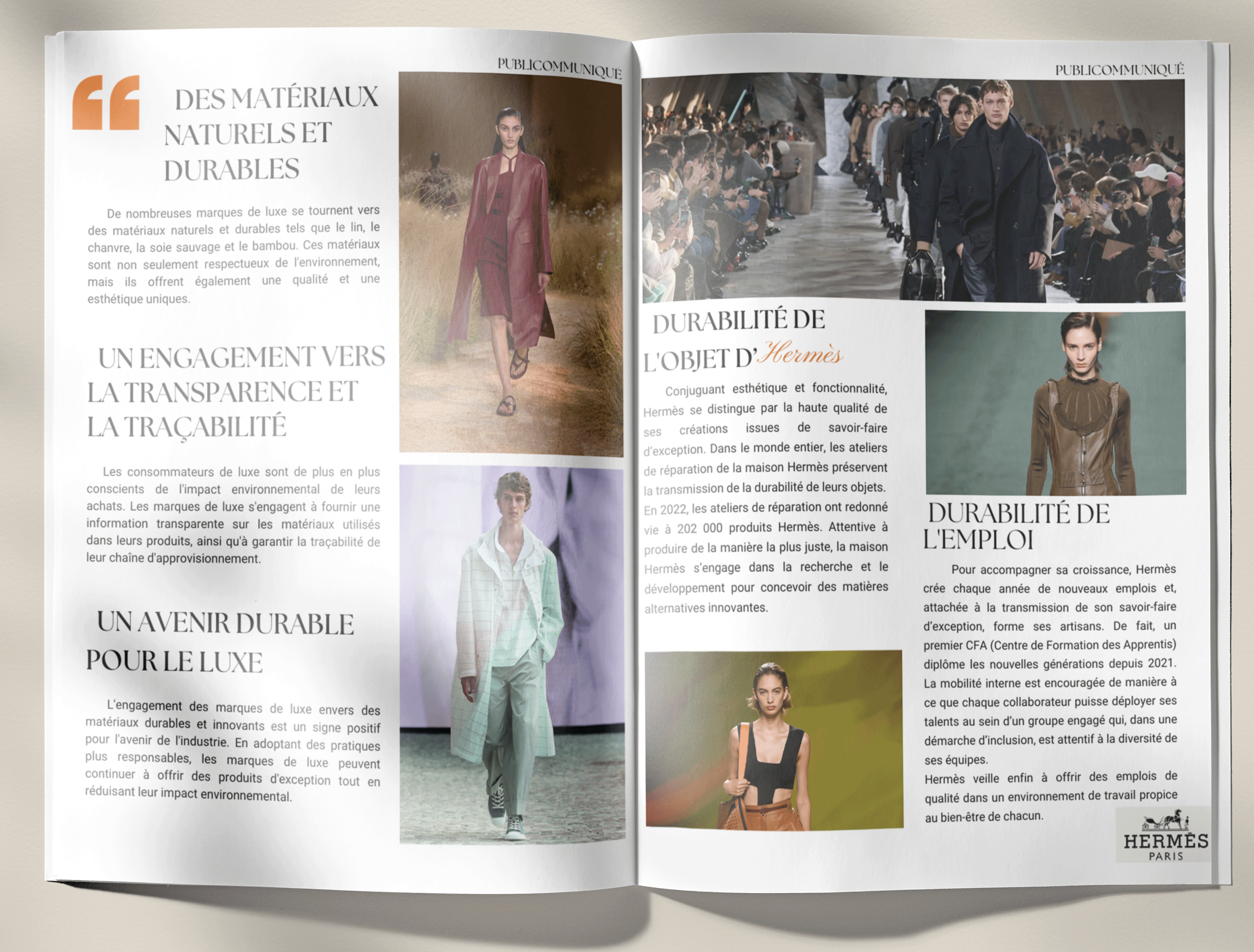 Publi-communiqué Hermès
